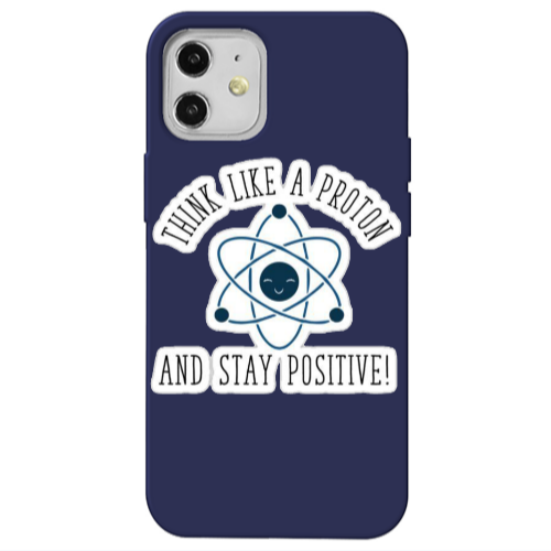 Apple iPhone 12 THINK LIKE Dark blue Colored Silicone TPU Θήκη