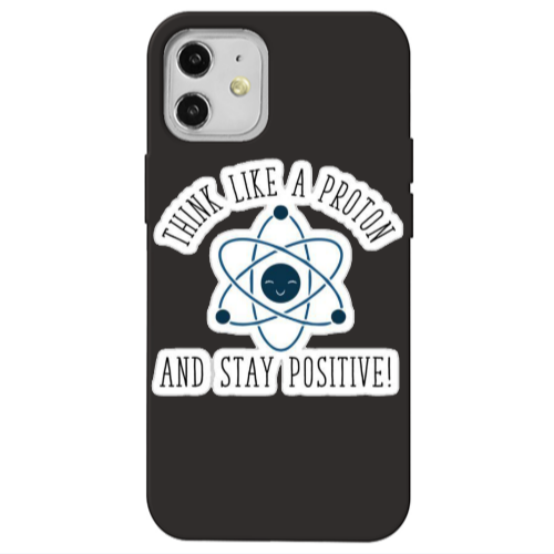 Apple iPhone 12 THINK LIKE Black Colored Silicone TPU Θήκη
