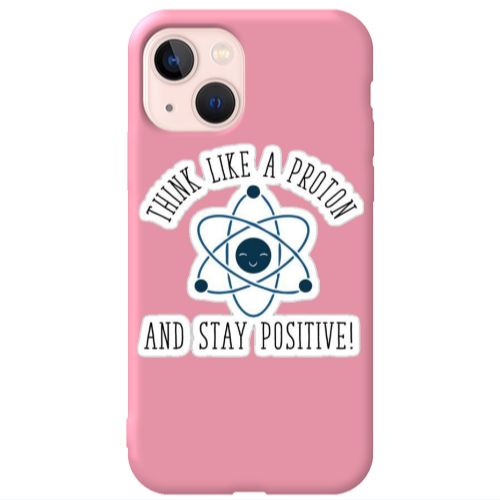 Apple iPhone 13 THINK LIKE Pink Colored Silicone TPU Θήκη