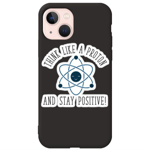 Apple iPhone 13 THINK LIKE Black Colored Silicone TPU Θήκη