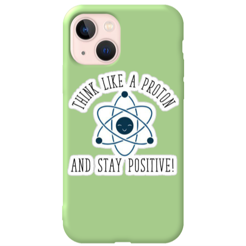 Apple iPhone 13 THINK LIKE Light Green Colored Silicone TPU Θήκη