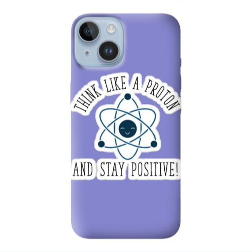 Apple iPhone 14  THINK LIKE Purple Colored Silicone TPU Θήκη