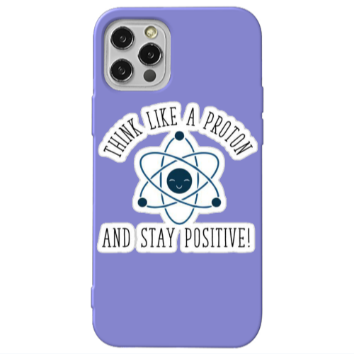 Apple iPhone 12 Pro THINK LIKE Purple Colored Silicone TPU Θήκη
