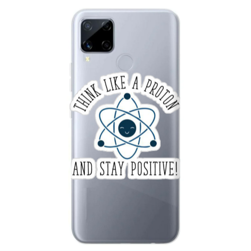 Realme C25 THINK LIKE Transparent Silicone TPU Θήκη