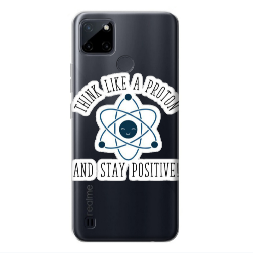 Realme C25Y THINK LIKE Transparent Silicone TPU Θήκη