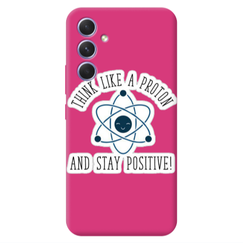 Samsung A54 THINK LIKE Fuchsia Colored Silicone TPU Θήκη