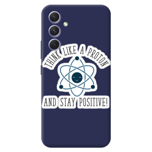 Samsung A54 THINK LIKE Dark blue Colored Silicone TPU Θήκη