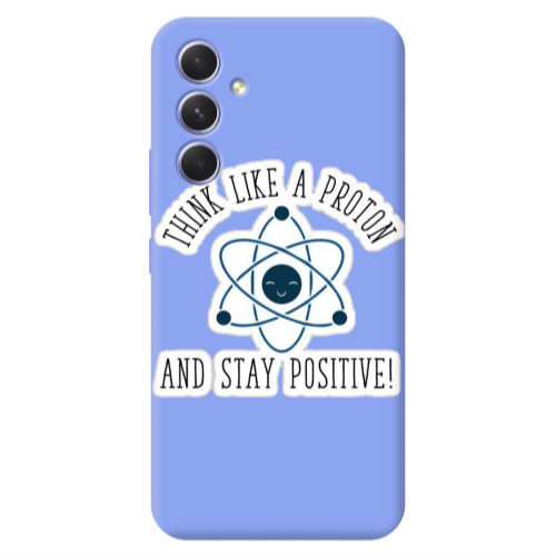 Samsung A54 THINK LIKE Light Purple Colored Silicone TPU Θήκη
