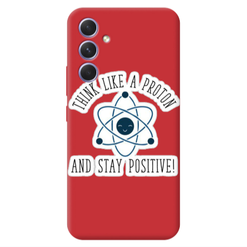Samsung A54 THINK LIKE Red Colored Silicone TPU Θήκη