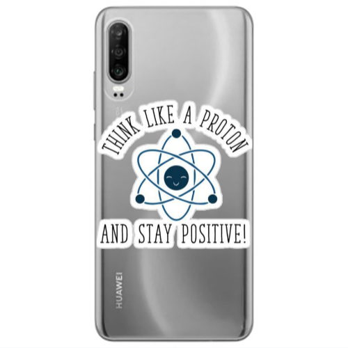 Huawei P30 THINK LIKE Transparent Silicone TPU Θήκη