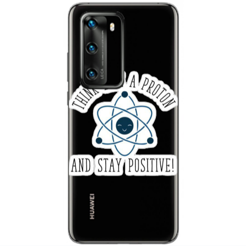 Huawei P40 THINK LIKE Transparent Silicone TPU Θήκη