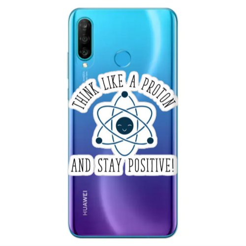 Huawei P30 Lite THINK LIKE Transparent Silicone TPU Θήκη