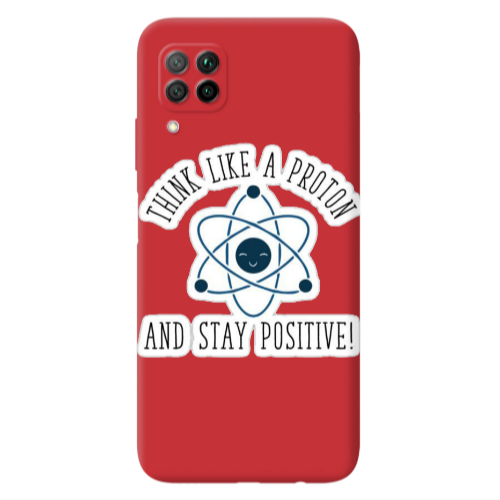 Huawei P40 Lite THINK LIKE Red Colored Silicone TPU Θήκη