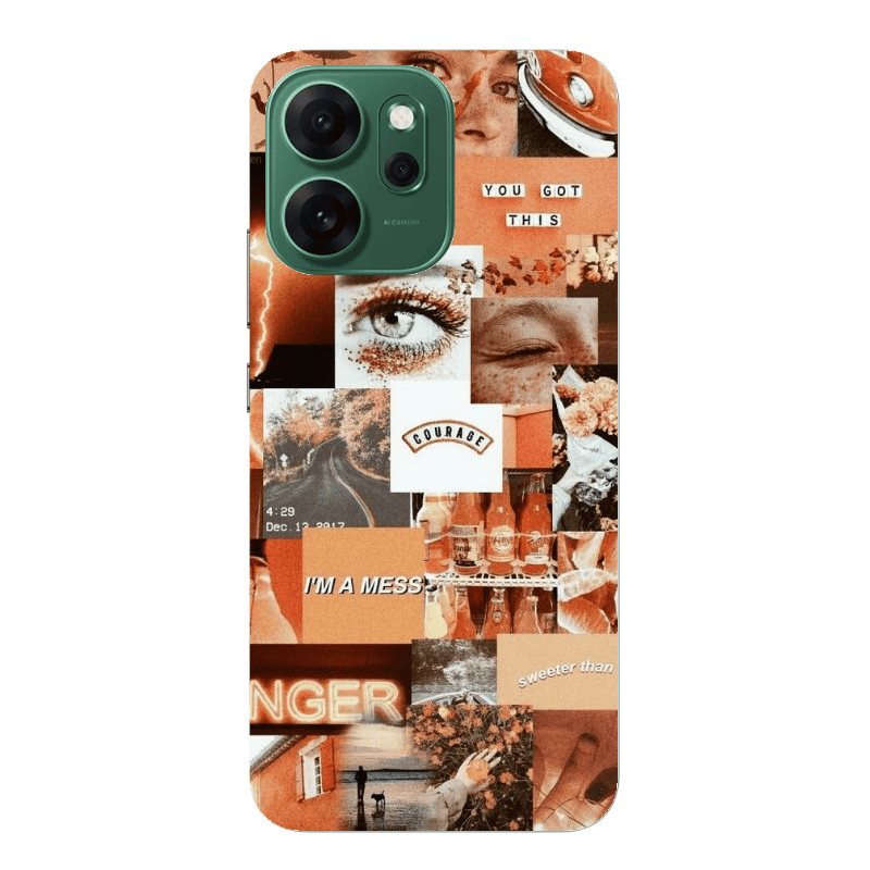 Oppo 14 F Courase Transparent Silicone TPU Θήκη