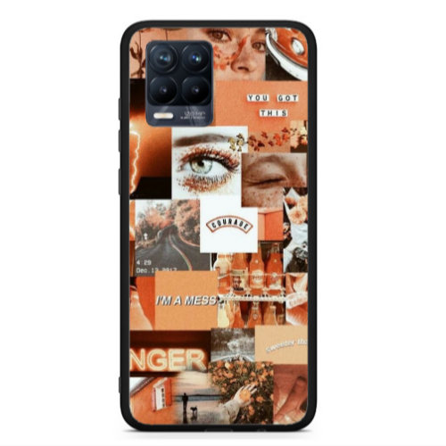 Realme 8  Courase Black Glossy Θήκη