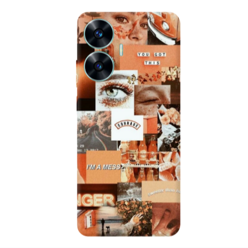 Realme C55 Courase Transparent Silicone TPU Θήκη