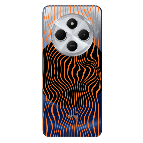 Xiaomi Redmi 14c Trapezoidal lines Transparent Silicone TPU Θήκη