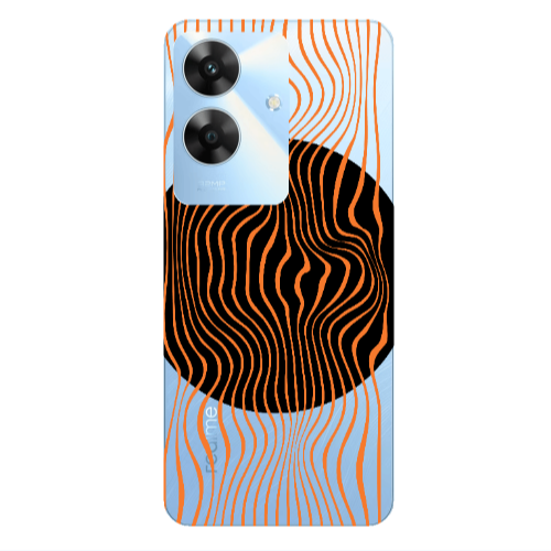 Realme Note 60 Trapezoidal lines Transparent Silicone TPU Θήκη