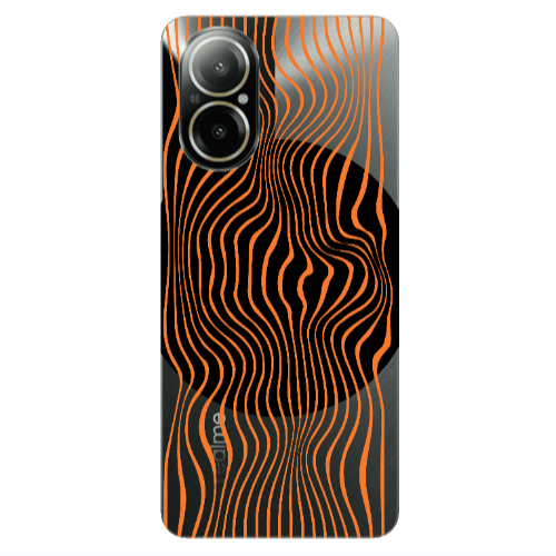 Realme C67 Trapezoidal lines Transparent Silicone TPU Θήκη