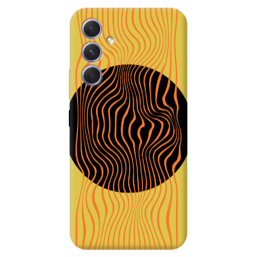 Samsung A36 Trapezoidal lines Yellow Colored Silicone TPU Θήκη