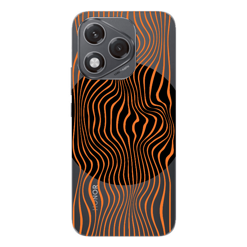 Honor 400 Lite Trapezoidal lines Transparent Silicone TPU Θήκη
