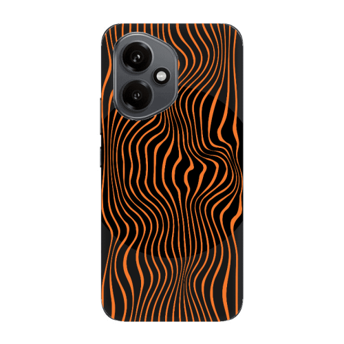 Honor Magic 400 Trapezoidal lines Black Colored Silicone TPU Θήκη