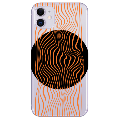 Apple iPhone 11  Trapezoidal lines Transparent Silicone TPU Θήκη