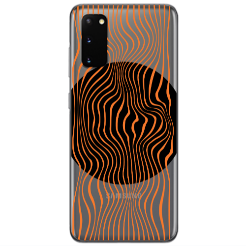 Samsung S20 Trapezoidal lines Transparent Silicone TPU Θήκη