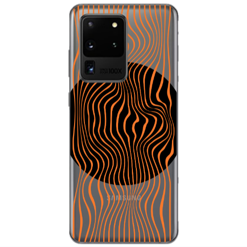 Samsung S20 Ultra Trapezoidal lines Transparent Silicone TPU Θήκη