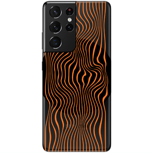 Samsung S21 Ultra Trapezoidal lines Transparent Silicone TPU Θήκη