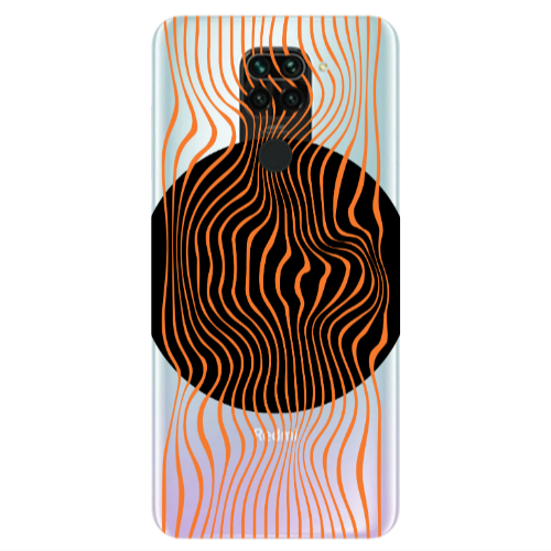 Xiaomi Redmi Note 9 Trapezoidal lines Transparent Silicone TPU Θήκη