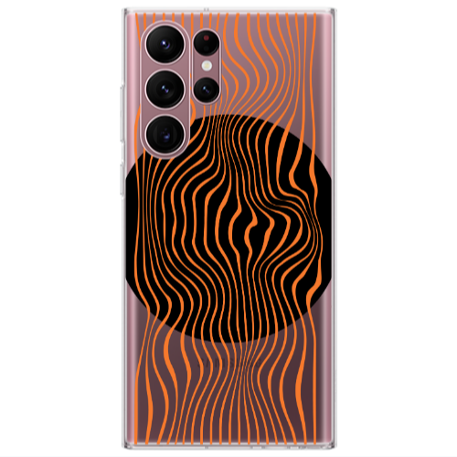 Samsung S22 Ultra Trapezoidal lines Transparent Silicone TPU Θήκη