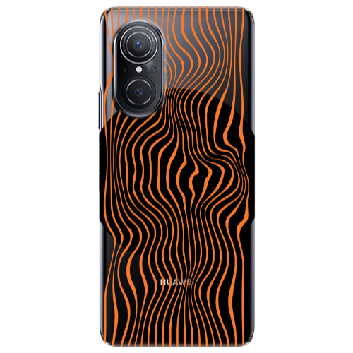 Huawei Nova 9 SE Trapezoidal lines Transparent Silicone TPU Θήκη