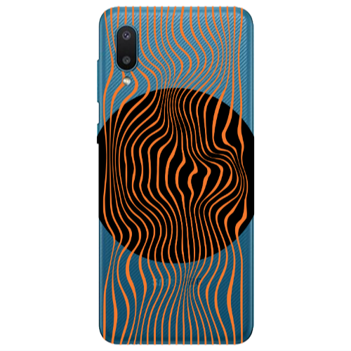 Samsung A02 Trapezoidal lines Transparent Silicone TPU Θήκη