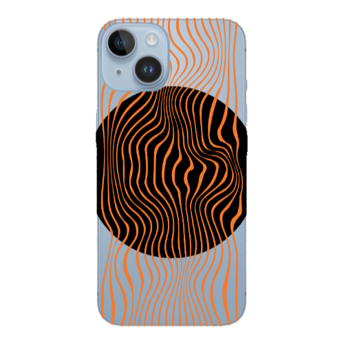 Apple iPhone 14  Trapezoidal lines Transparent Silicone TPU Θήκη