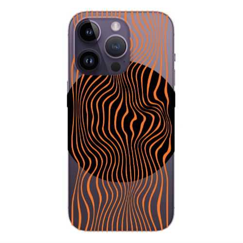 Apple iPhone 14 Pro  Trapezoidal lines Transparent Silicone TPU Θήκη