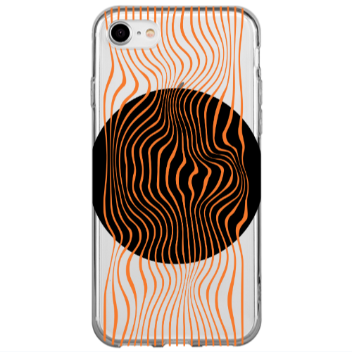 Apple iPhone 7 Trapezoidal lines Transparent Silicone TPU Θήκη