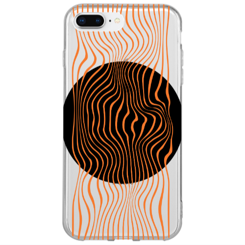 Apple iPhone 7 Plus Trapezoidal lines Transparent Silicone TPU Θήκη