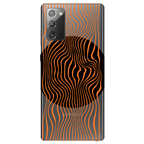 Samsung Note 20 Trapezoidal lines Transparent Silicone TPU Θήκη