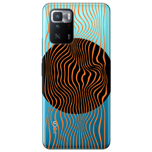 Xiaomi Poco X3 GT Trapezoidal lines Transparent Silicone TPU Θήκη