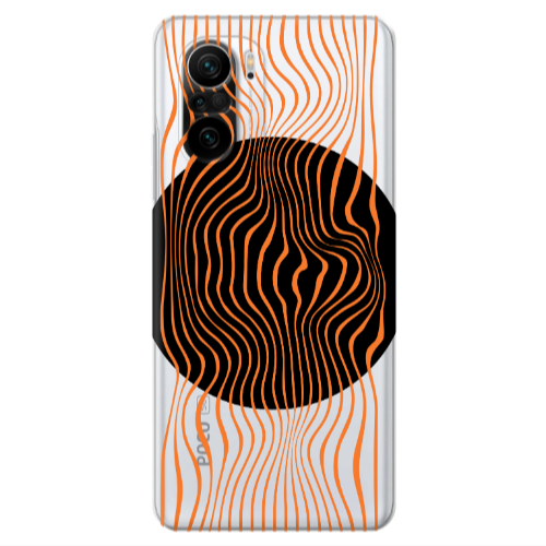 Xiaomi Poco F3 Trapezoidal lines Transparent Silicone TPU Θήκη