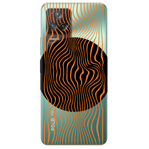 Xiaomi Poco F4 Trapezoidal lines Transparent Silicone TPU Θήκη