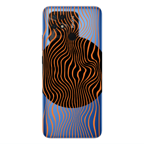 Xiaomi Poco C40 Trapezoidal lines Transparent Silicone TPU Θήκη
