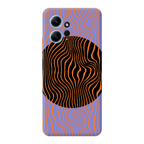 Xiaomi Redmi Note 12 4G Trapezoidal lines Purple Colored Silicone TPU Θήκη