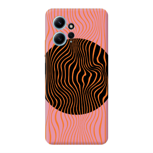 Xiaomi Redmi Note 12 4G Trapezoidal lines Pink Colored Silicone TPU Θήκη