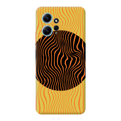 Xiaomi Redmi Note 12 4G Trapezoidal lines Yellow Colored Silicone TPU Θήκη