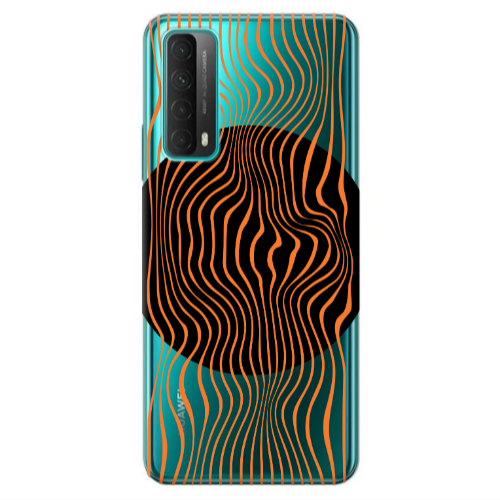 Huawei P Smart 2021 Trapezoidal lines Transparent Silicone TPU Θήκη