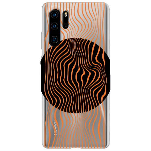 Huawei P30 Pro Trapezoidal lines Transparent Silicone TPU Θήκη