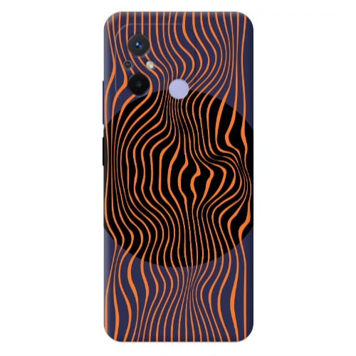 Xiaomi Redmi 12C Trapezoidal lines Dark blue Colored Silicone TPU Θήκη
