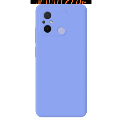 Xiaomi Redmi 12C Trapezoidal lines Light Purple Colored Silicone TPU Θήκη
